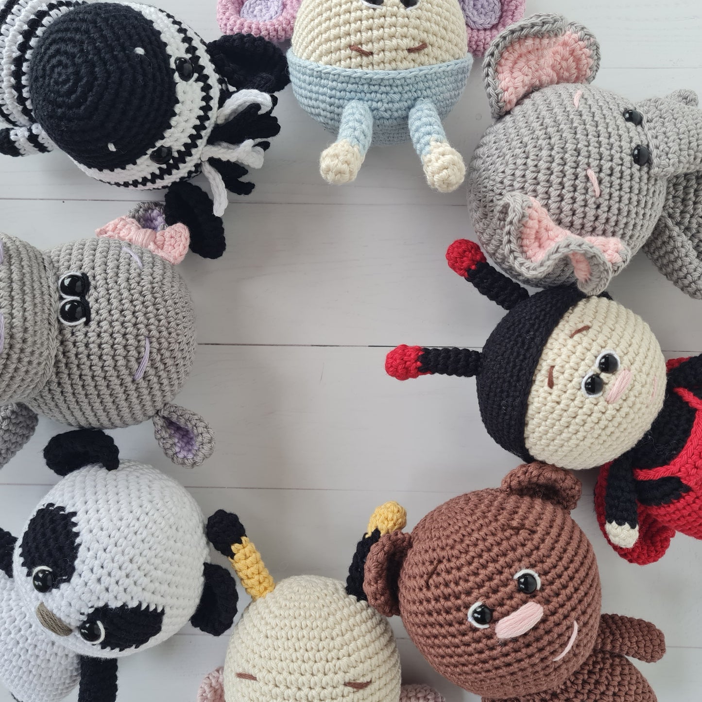 Crocheted Baby Zebra