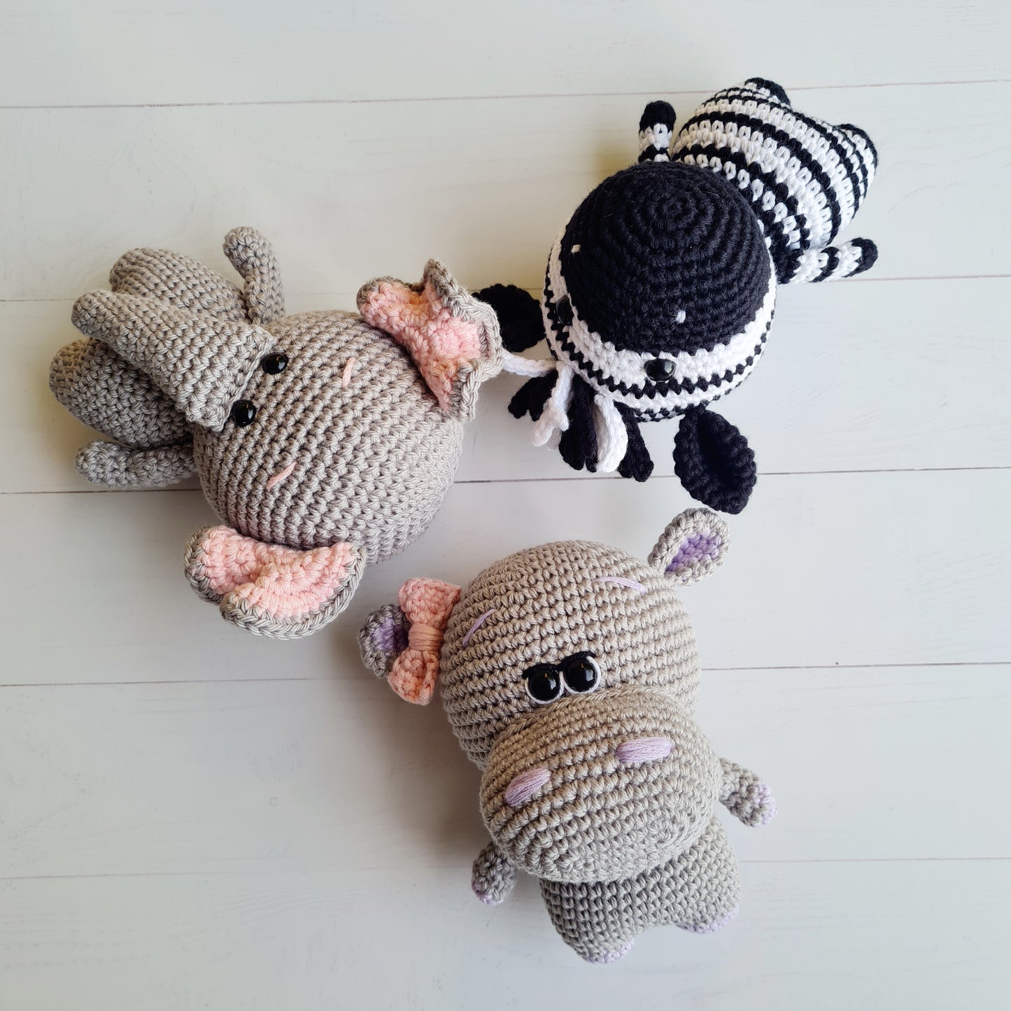 Crocheted Baby Hippo