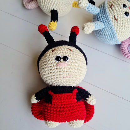 Crocheted Baby Ladybug