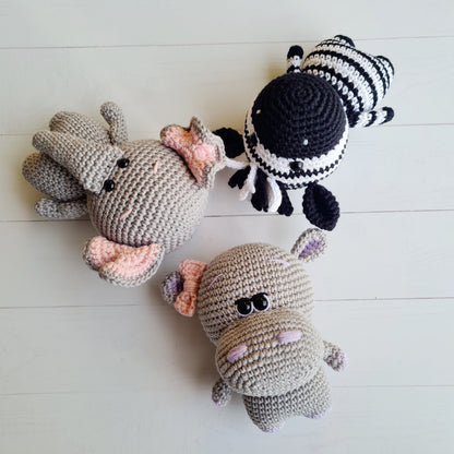 Crocheted Baby Hippo