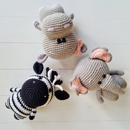 Crocheted Baby Zebra