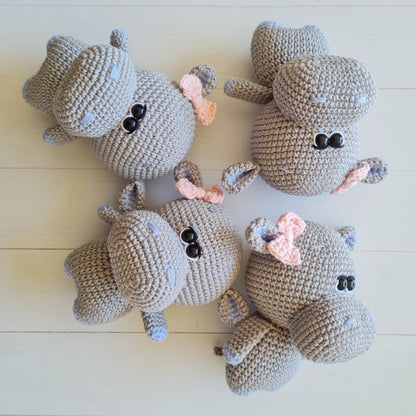 Crocheted Baby Hippo