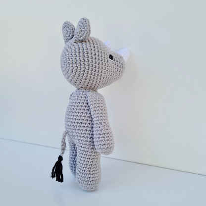 Crocheted Rhino
